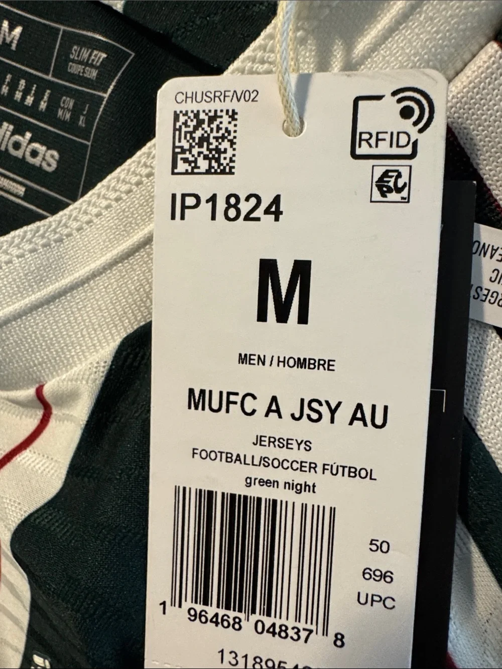 Manchester United player version Soccer Jersey M New with tag
